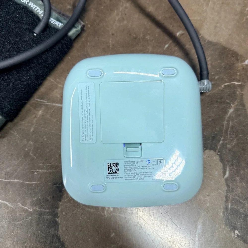 Up & Up Blood Pressure Monitor Mint TMB-1490-CS Digital Upper Arm Cuff‎